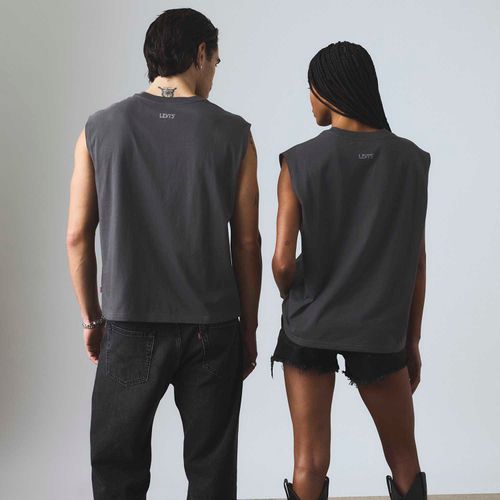 Camiseta Levi's® Cropped Muscle Tank Preta
