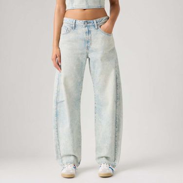 Calça Jeans Levi's® Baggy Dad Barrel Lavagem Clara