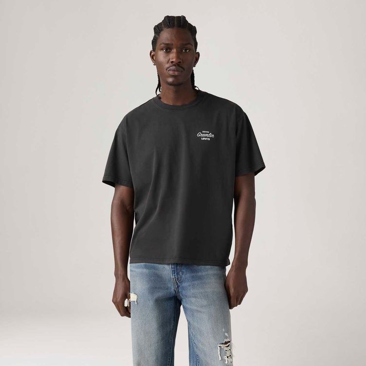 トップス cherryboy407 Camiseta Levi's® Graphic Crewneck Preta Manga Curta - Levi's® Brasil