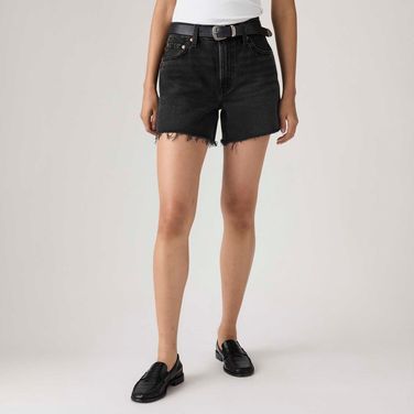 Shorts Jeans Levi's® Ribcage Preto