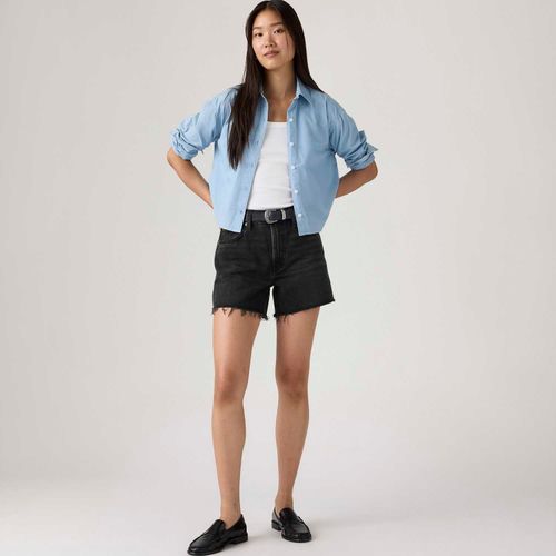 Shorts Jeans Levi's® Ribcage Preto