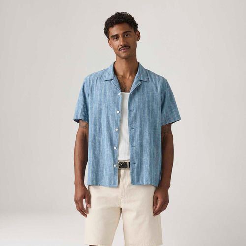 Camisa Levi's® Sunset Standard Azul Manga Curta