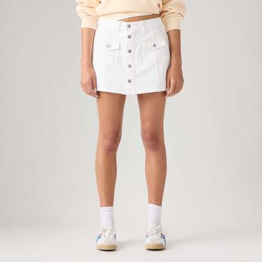Saia Jeans Levi's® Button Front Skort Branca