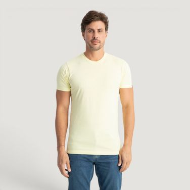 Camiseta Levi's® Slim Tab Amarela Manga Curta