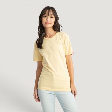 Camiseta Levi's® Slim Tab Amarela Manga Curta