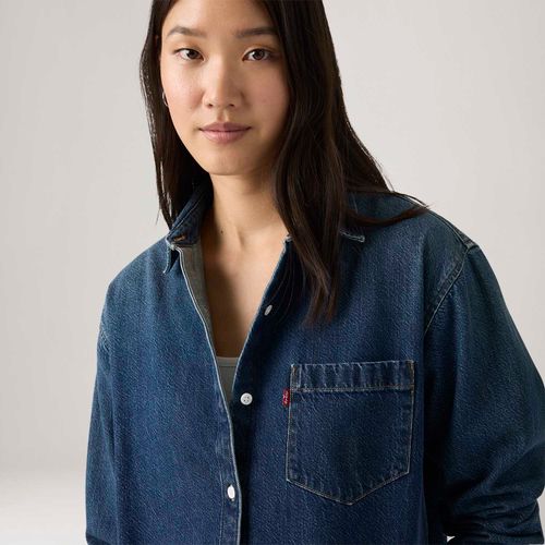 Camisa Jeans Levi's® Harlie Boyfriend Lavagem Escura