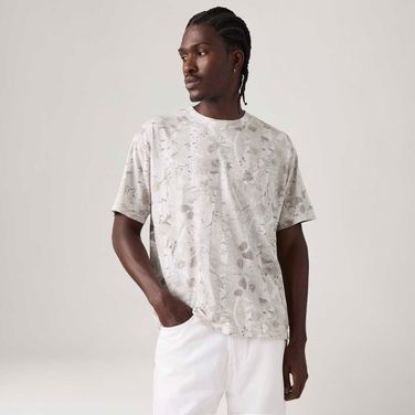 Camiseta Levi's® Boxy Manga Curta Cinza