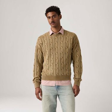 Suéter Levi's® Carmel Cable Crew Marrom