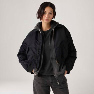 Casaco Levi's® Bowie Crop Bomber Preto