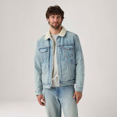 Jaqueta Jeans Levi's® Trucker Type III Sherpa Preta