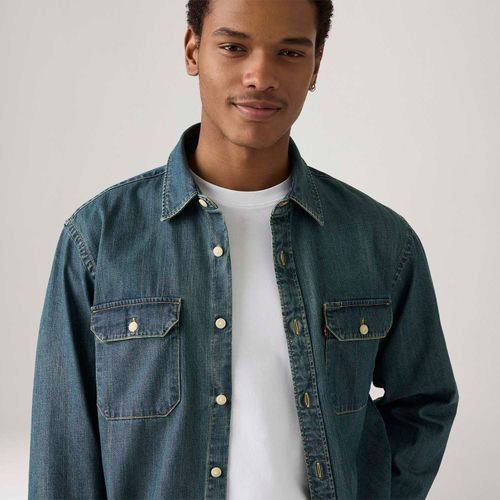 Camisa Jeans Levi's® Jackson Worker Lavagem Média