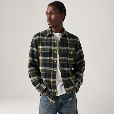Camisa Jeans Levi's® Jackson Worker Preta