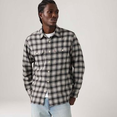 Camisa Jeans Levi's® Jackson Worker Preta