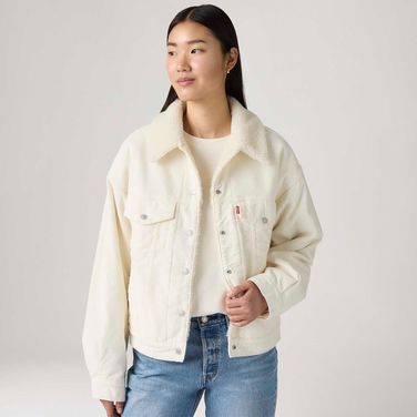 Jaqueta Jeans Levi's® 90'S Sherpa Trucker Branca