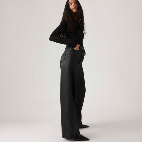 Calça Jeans Levi's® Ribcage Wideleg Preta