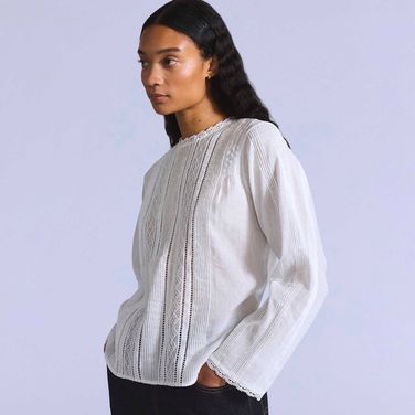Blusa Levi's® Blue Tab Palmo Off White