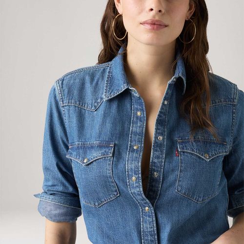 Camisa Jeans Levi's® Heritage Western Lavagem Média