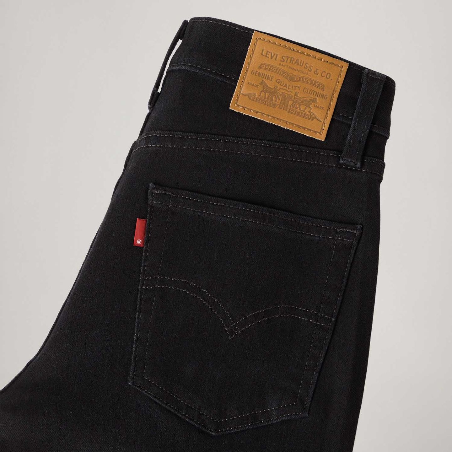 Calça Jeans Levi's® 723® High Rise Straight Preta - Levi's® Brasil