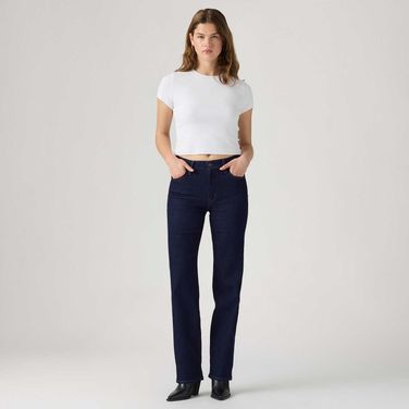 Calça Jeans Levi's® 723® High Rise Straight Lavagem Escura