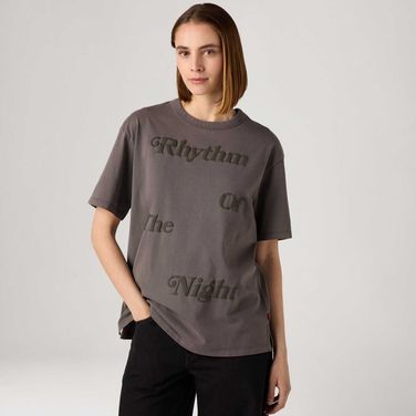 Camiseta Levi's® Graphic Tabor Cinza Manga Curta