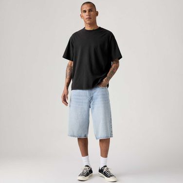 Bermuda Jeans Levi's® 470® Baggy Lavagem Clara