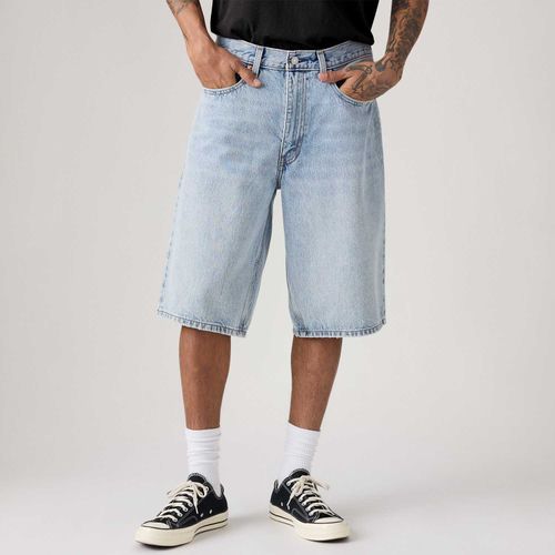 Bermuda Jeans Levi's® 470® Baggy Lavagem Clara