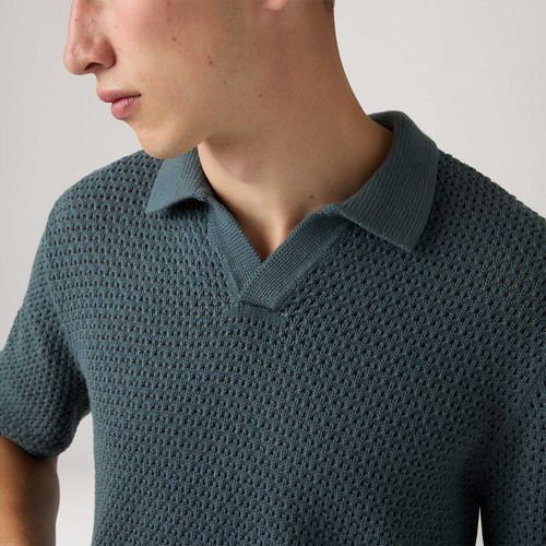 Polo Levi's® Dillon Open Collar Cinza Escuro
