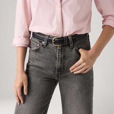 Cinto Levi's® Olivia Classic Feather Edge Preto
