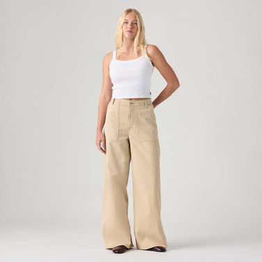 Calça Levi's® Cinch Wideleg Fatigue Bege