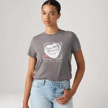 Camiseta Levi's® Favorite Graphic Cinza Manga Curta