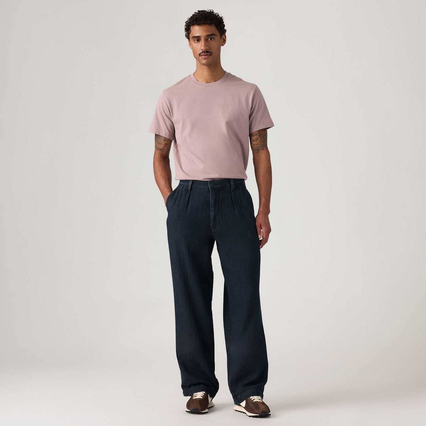 Calça Levi's® Chino XX Baggy Pleated Azul Marinho - Levi's® Brasil