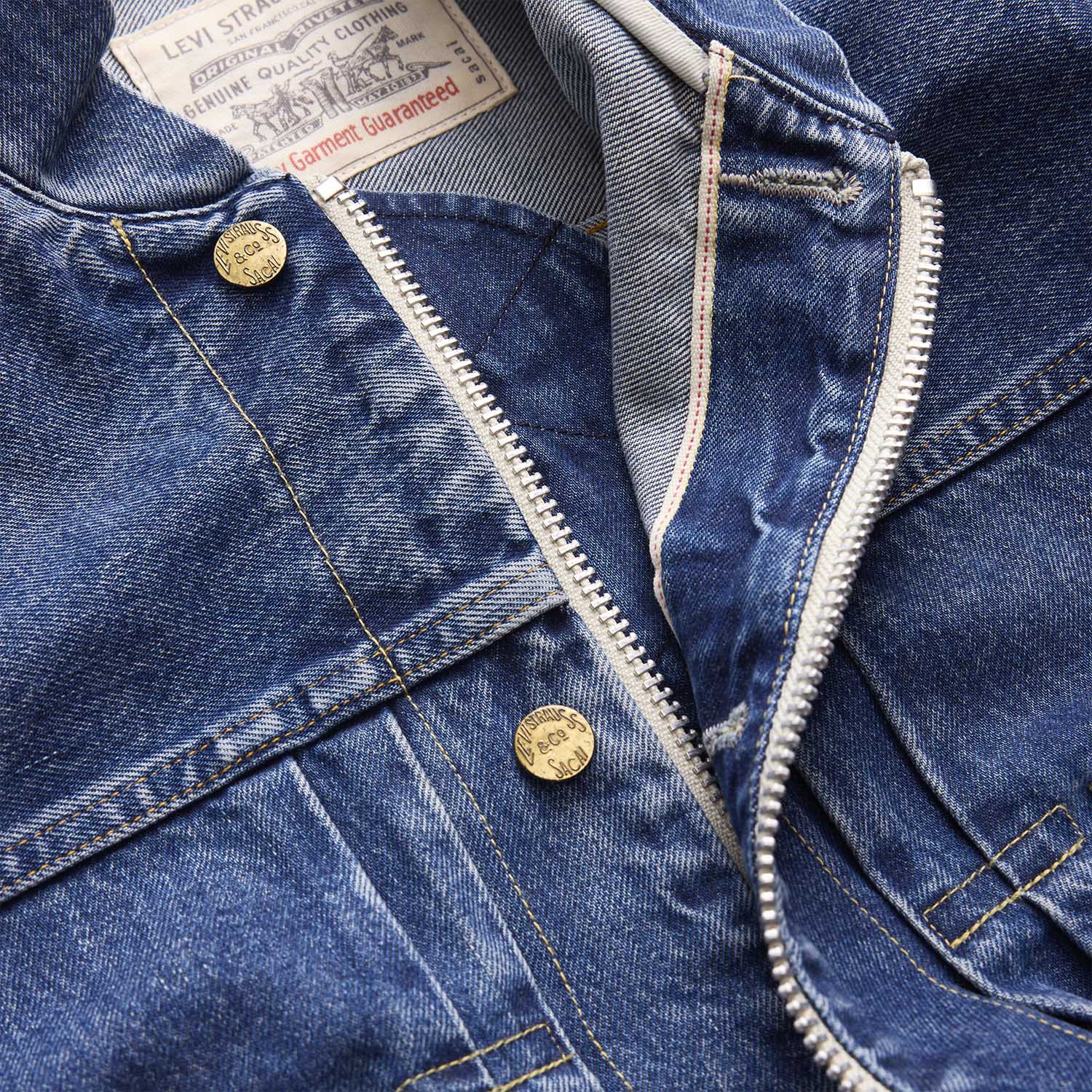 Jaqueta Jeans Levi's® x sacai Blouson Lavagem Média | FastStore PDP