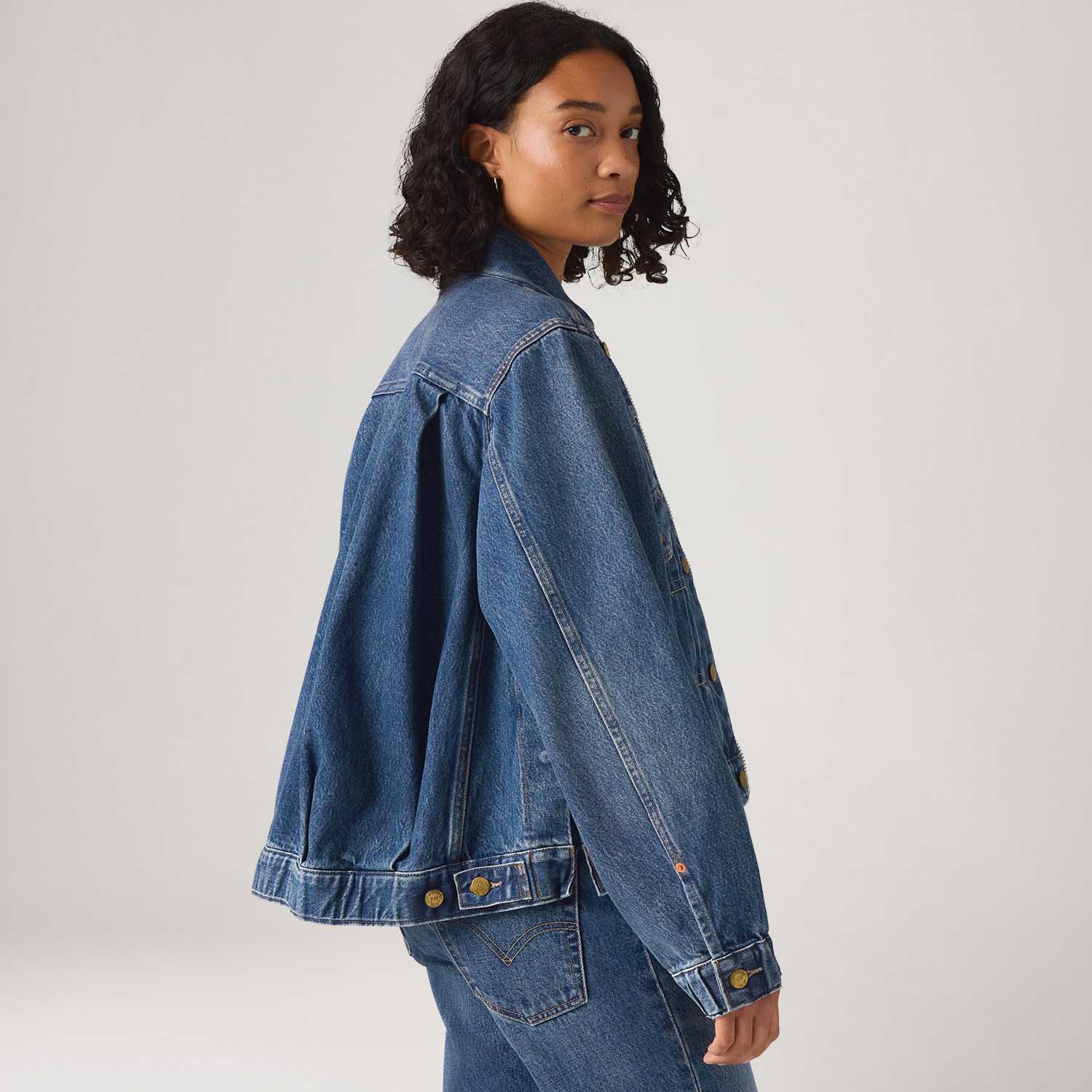 Jaqueta Jeans Levi's® x sacai Blouson Lavagem Média | FastStore PDP