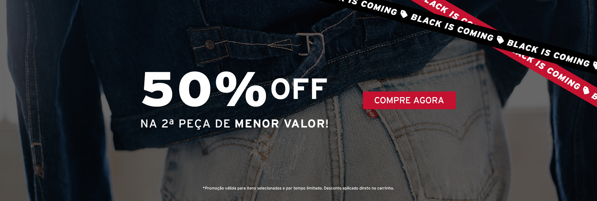 Ganhe 50% OFF no 2º item de Menor Valor